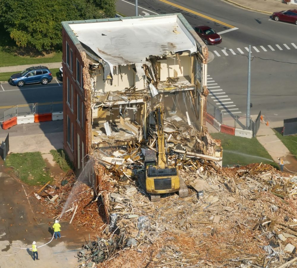 Demolition of Historic Edwards Building in Berea, Kentucky.